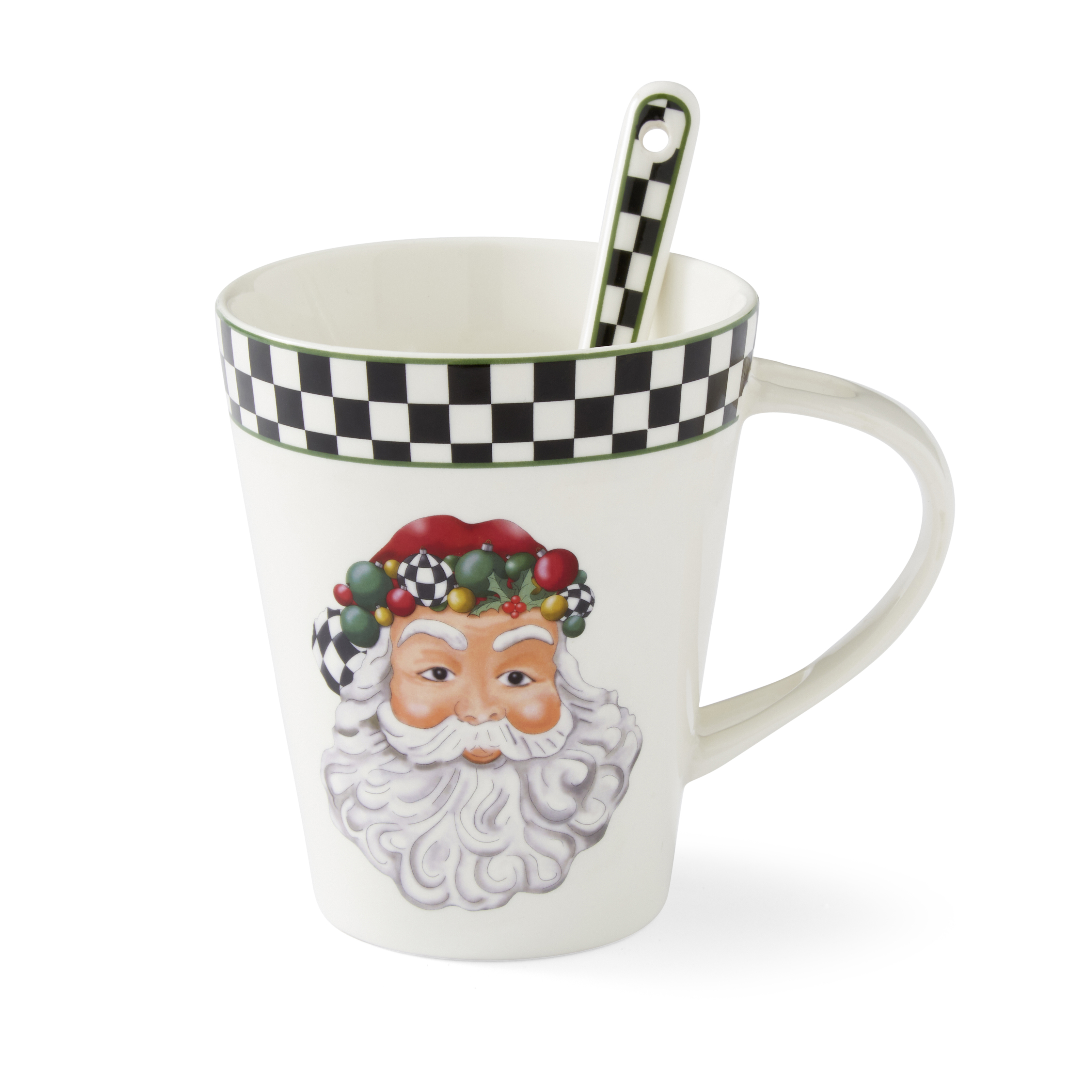 Christmas Tree Black and White Mug Set image number null